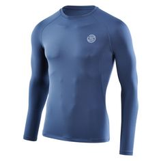 Skins 2-Series Long Sleeve Top Funktionsshirt Herren navy blue