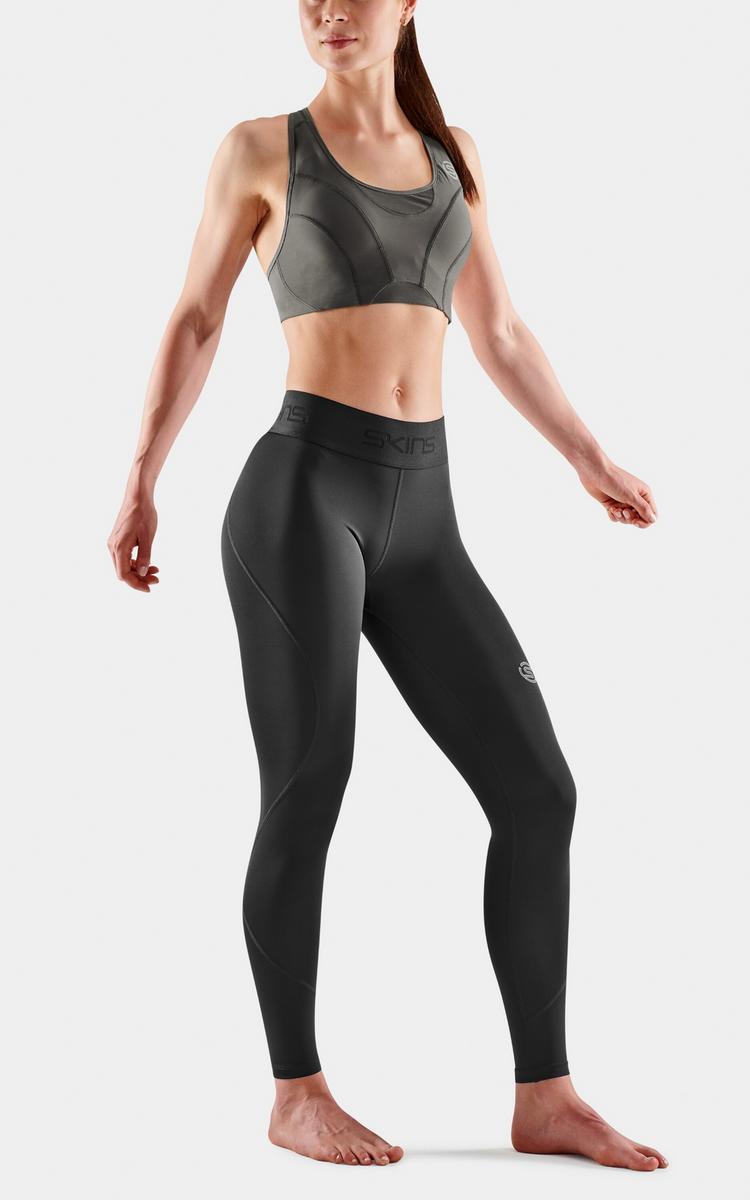 Skins Skins 2-Series Long Tight Tights Damen - black - 2 | SportScheck