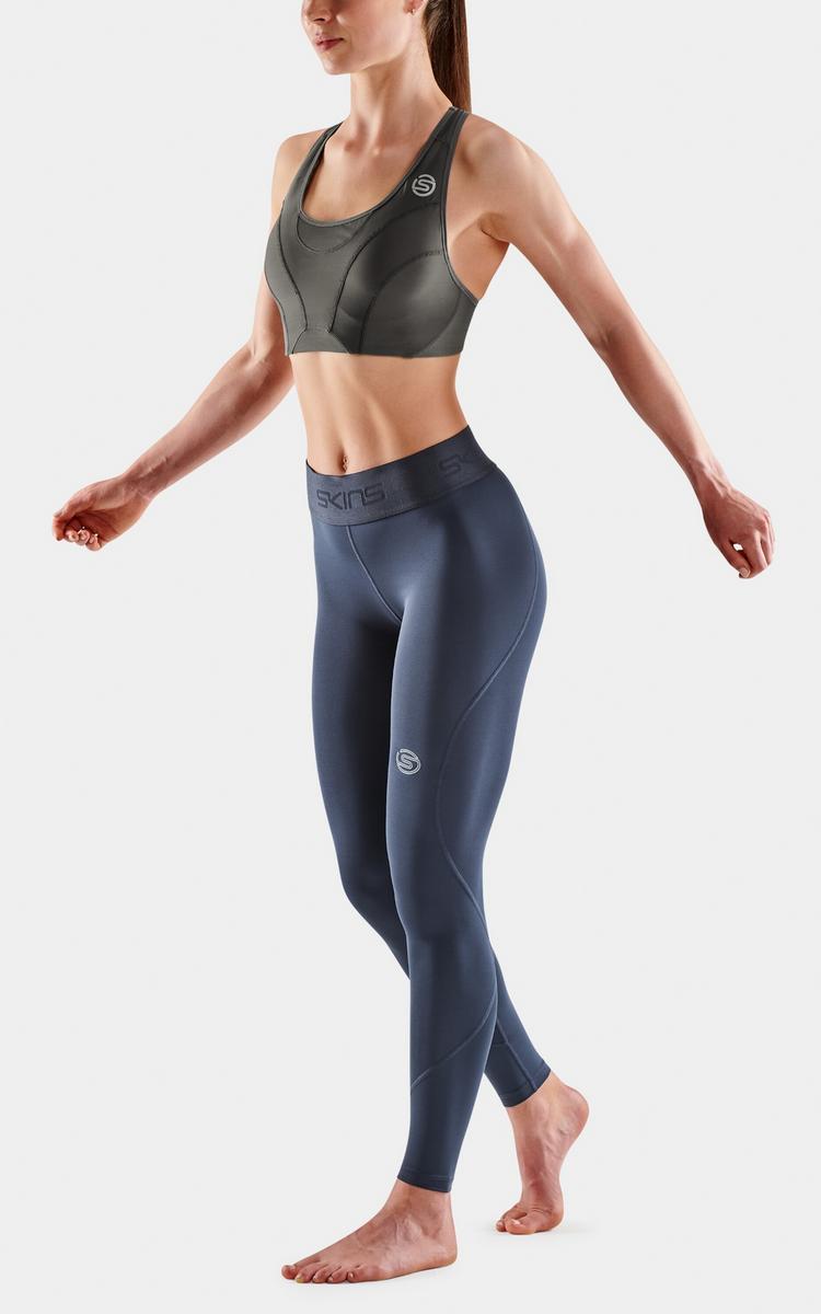 Skins Skins 2-Series Long Tight Tights Damen - navy blue - 1 | SportScheck