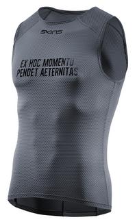 Skins Sleeveless Baselayer Unterhemd Herren - charcoal