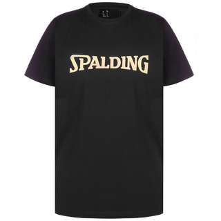 SPALDING Logo Basketball Shirt Herren schwarz / beige