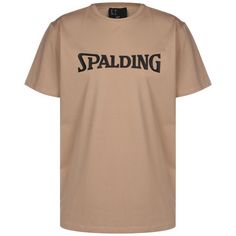 SPALDING Logo Basketball Shirt Herren beige / schwarz