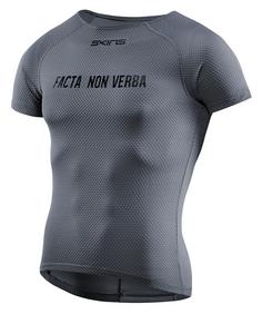 Skins Short Sleeve Baselayer Unterhemd Herren charcoal