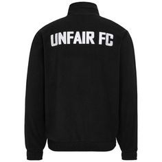 Rückansicht von Unfair Athletics Fleece Quarter Zip Sweatshirt Herren schwarz / weiß