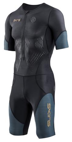 Skins Elite S/S Triathlonanzug Herren black/carbon