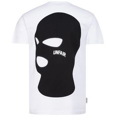Rückansicht von Unfair Athletics Mask T-Shirt Herren weiß / schwarz