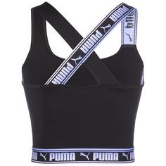 Rückansicht von PUMA Strong Fashion Branding Tanktop Damen schwarz / flieder
