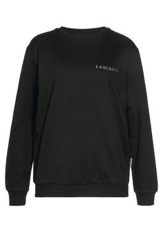 Lascana Sweatshirt Sweatshirt Damen roségoldfarben-schwarz