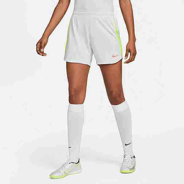 Nike Dri-FIT Strike 23 Fußballshorts Damen hellgrau / neongelb