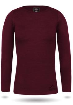 normani Outdoor Sports Merino Mandurah Langarmshirt Damen Rot