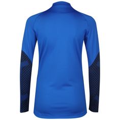 Rückansicht von Nike Dri-FIT Strike Drill Sweatshirt Damen blau / schwarz