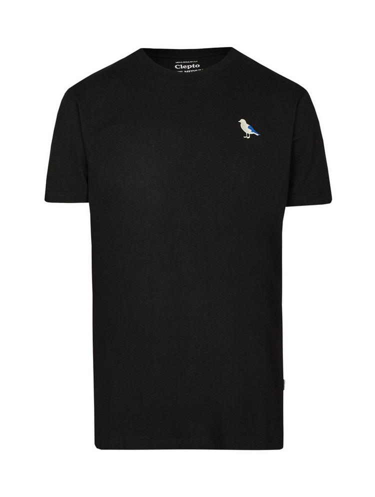 Cleptomanicx Cleptomanicx Embro Gull T-Shirt Herren - Black - 0 | SportScheck