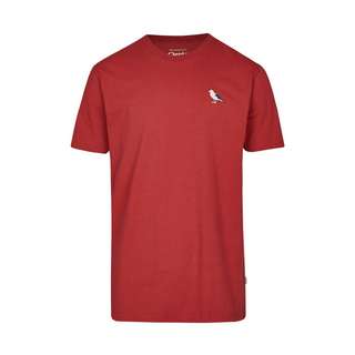 Cleptomanicx Embro Gull T-Shirt Herren Rosewood