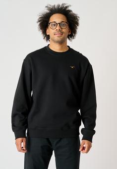 Rückansicht von Cleptomanicx Ligull Boxy Sweatshirt Herren Black