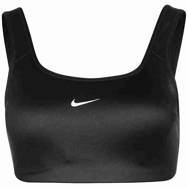 Nike Dri-FIT Swoosh Shine Sport-BH Damen schwarz / weiß