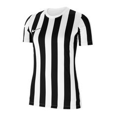 Nike Division IV Striped Trikot kurzarm Damen Fußballtrikot Damen weissschwarz