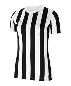Nike Division IV Striped Trikot kurzarm Damen Fußballtrikot Damen weissschwarz