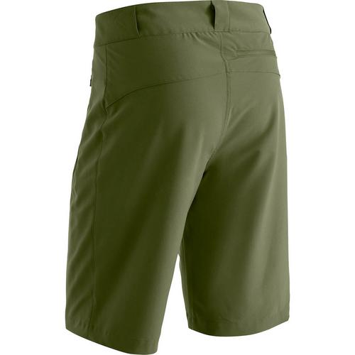 Rückansicht von Maier Sports Latit Funktionsshorts Herren Moos