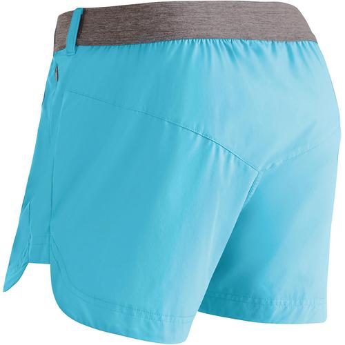 Rückansicht von Maier Sports Fortunit Funktionsshorts Damen Hellblau