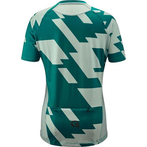 Rückansicht von Gonso Besagno Fahrradtrikot Damen Grün