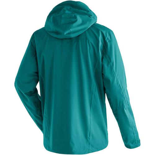 Rückansicht von Maier Sports Metor rec Softshelljacke Herren Türkis