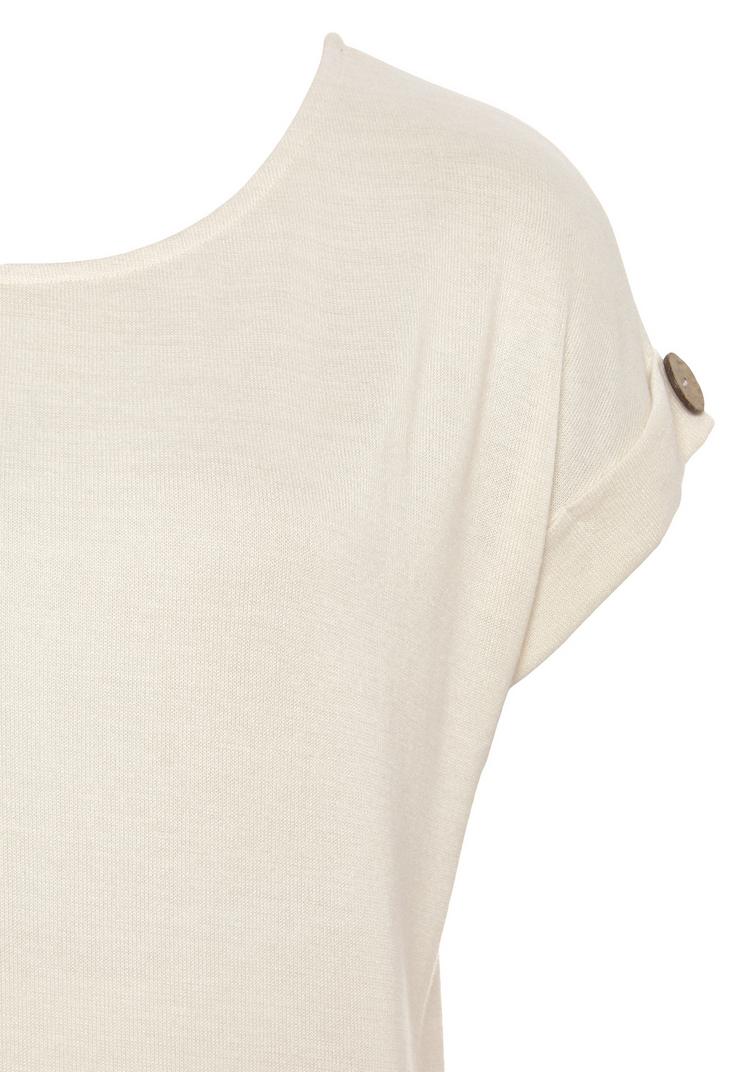 Lascana Lascana Kurzarmshirt T-Shirt Damen - creme - 0 | SportScheck