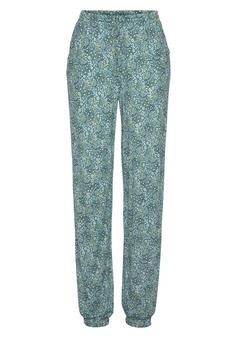 Vivance Jerseyhose Printhose Damen grün-bedruckt