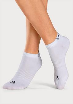 Rückansicht von LASCANA Active Sneakersocken Sportsocken Damen schwarz weiß grau