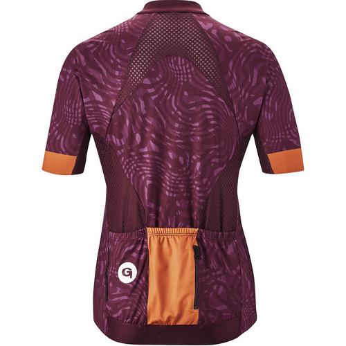 Rückansicht von Gonso Scalette Fahrradtrikot Damen Violett