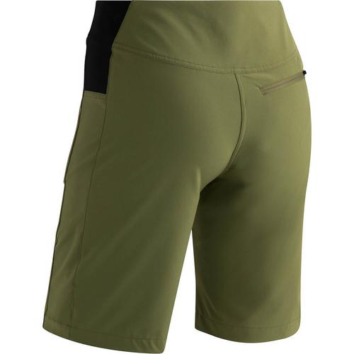 Rückansicht von Maier Sports Latit Vario Funktionsshorts Damen Moos