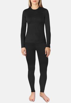 Rückansicht von normani Outdoor Sports Merino Mandurah/Perth Wäscheset Damen Schwarz