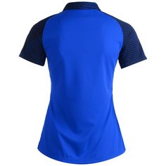 Rückansicht von JAKO Performance Poloshirt Damen blau / dunkelblau