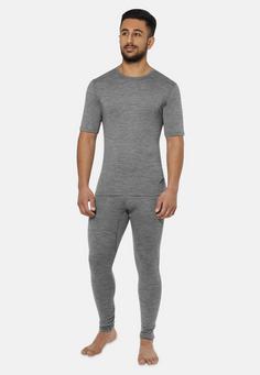 Rückansicht von normani Outdoor Sports Merino Sydney Thermounterhose Herren Grau
