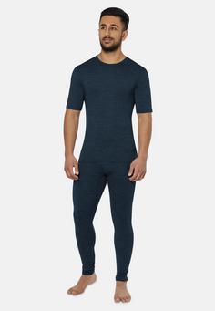 Rückansicht von normani Outdoor Sports Merino Sydney Thermounterhose Herren Navy