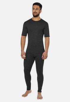 Rückansicht von normani Outdoor Sports Merino Sydney Thermounterhose Herren Anthrazit