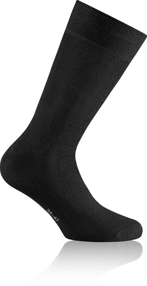 Rückansicht von Rohner Socken Freizeitsocken Schwarz