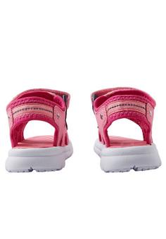 Rückansicht von reima Bungee Sandalen Kinder Sunset Pink