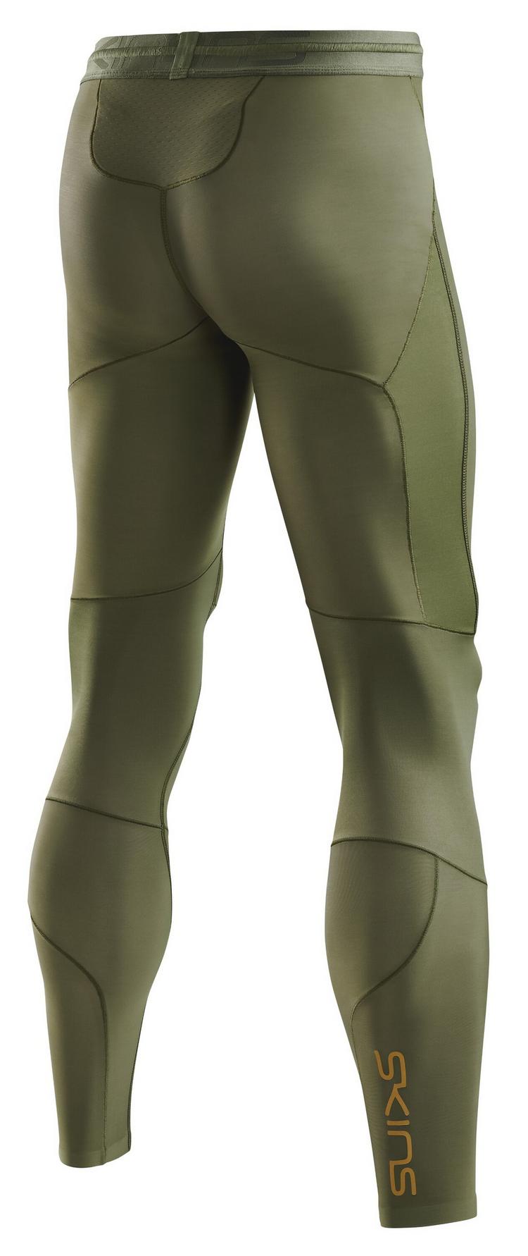 Skins Skins S5 Long Tights Tights Herren - khaki - 0 | SportScheck