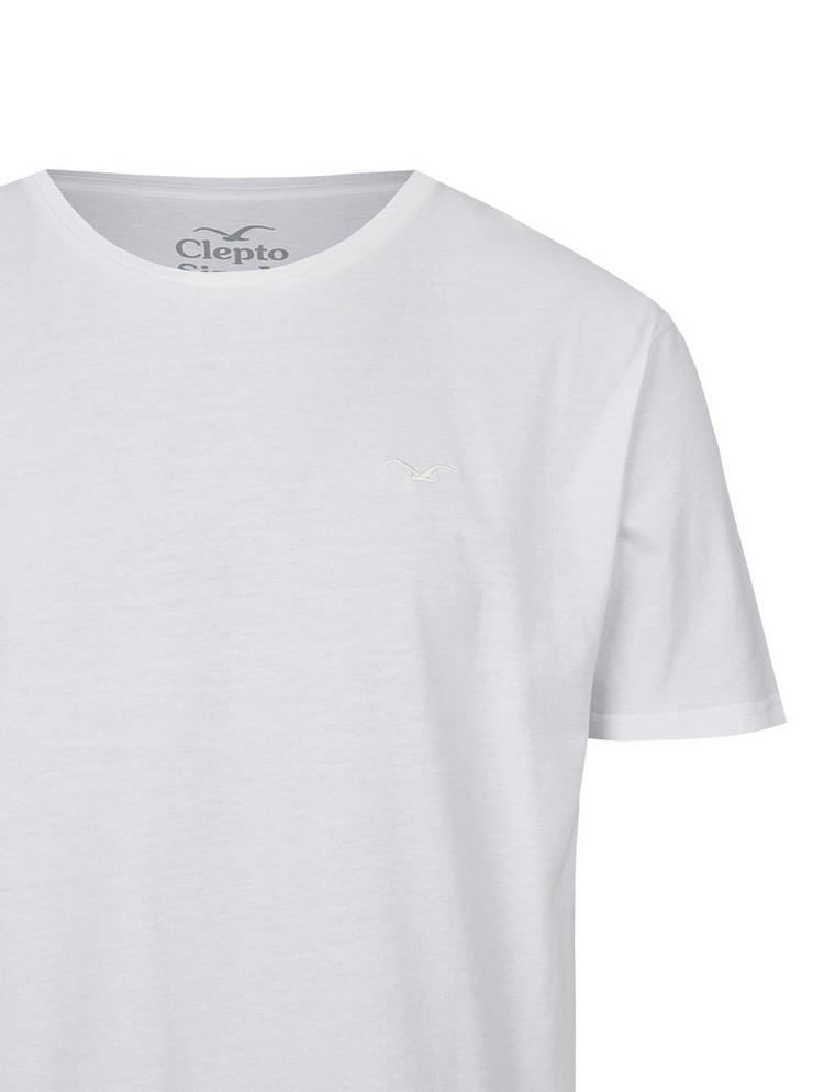 Cleptomanicx Cleptomanicx Ligull Regular T-Shirt Herren - White - 2 | SportScheck