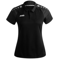 JAKO Performance Poloshirt Damen schwarz / dunkelgrau