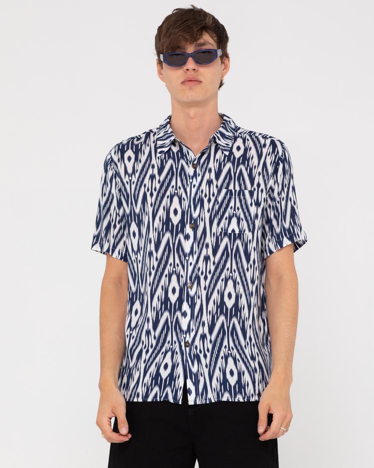 RUSTY RUSTY ICE STORM SHORT SLEEVE SHIRT Kurzarmhemd Herren - Navy Blue - 0 | SportScheck