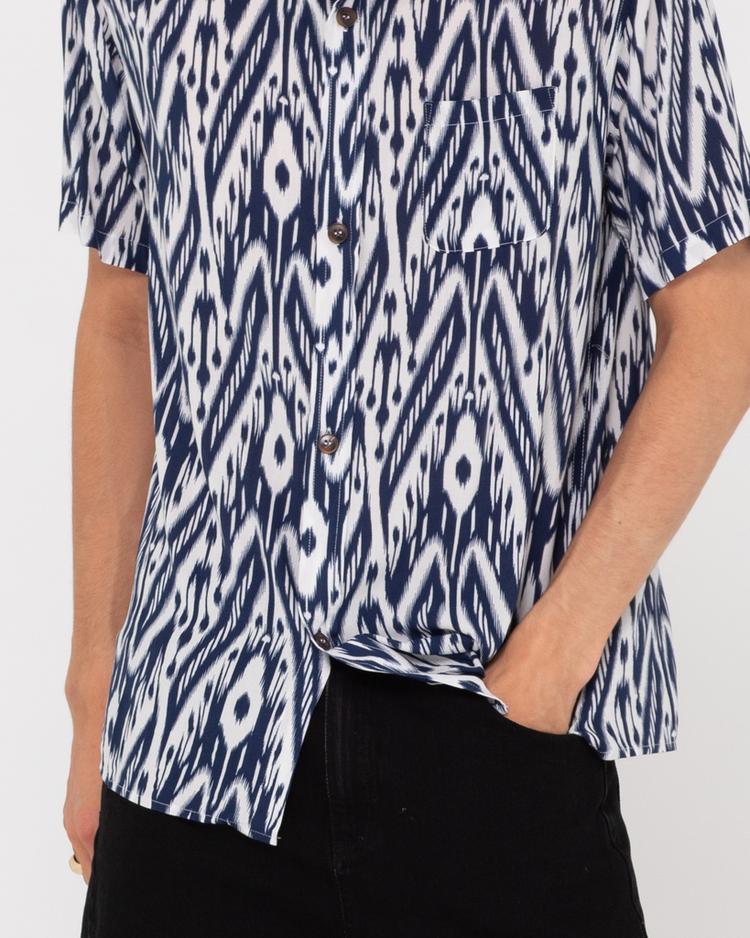 RUSTY RUSTY ICE STORM SHORT SLEEVE SHIRT Kurzarmhemd Herren - Navy Blue - 4 | SportScheck