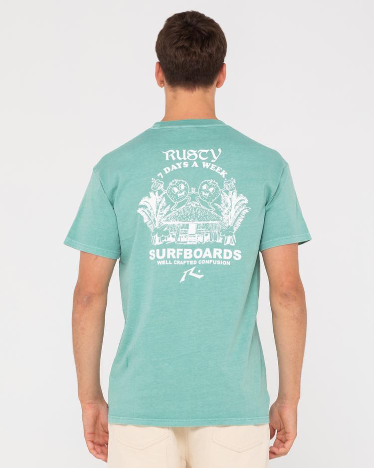 RUSTY RUSTY LIT STRAWBERRIES SHORT SLEEVE TEE T-Shirt Herren - Sea Spray - 0 | SportScheck