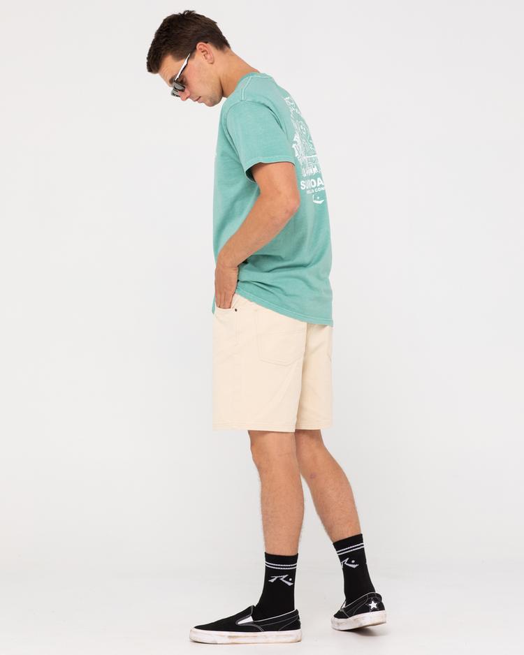 RUSTY RUSTY LIT STRAWBERRIES SHORT SLEEVE TEE T-Shirt Herren - Sea Spray - 6 | SportScheck