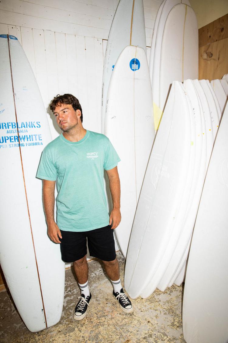 RUSTY RUSTY LIT STRAWBERRIES SHORT SLEEVE TEE T-Shirt Herren - Sea Spray - 7 | SportScheck