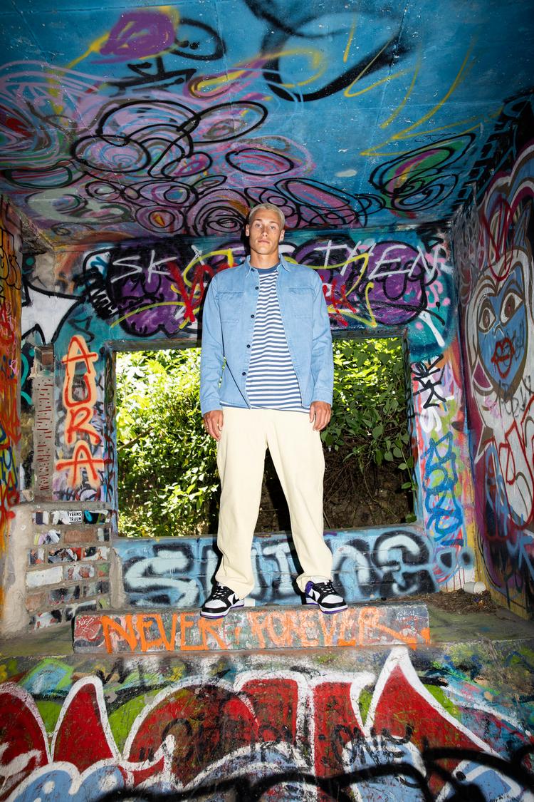 RUSTY RUSTY DENNIS CHOPPER LONG SLEEVE SHIRT Langarmhemd Herren - Ash Blue - 6 | SportScheck