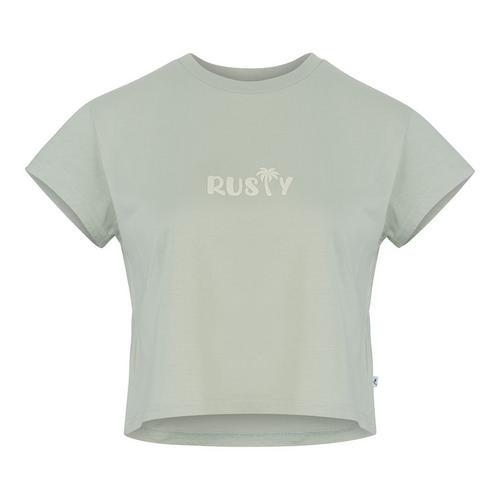 RUSTY RUSTY PALM CLASSIC SLIM FIT CROP TEE T-Shirt Damen