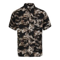 RUSTY PALM READER SHORT SLEEVE SHIRT Kurzarmhemd Herren Black