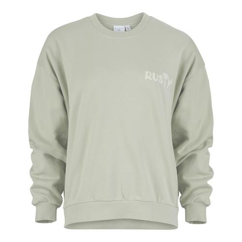RUSTY RUSTY PALM RELAXED CREW FLEECE Rundhalspullover Damen