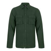 RUSTY LINEN WORKWEAR LONG SLEEVE SHIRT Langarmhemd Herren - Rifle Green